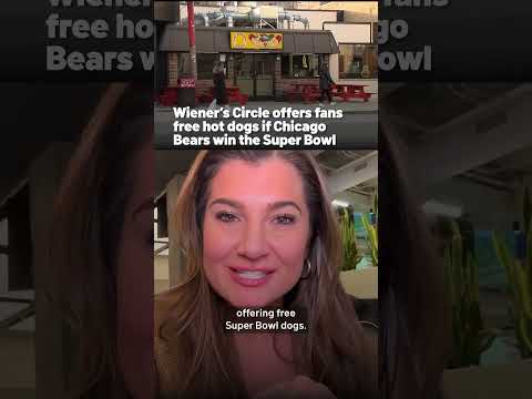 Wiener's Circle offers fans free hot dogs if Chicago Bears win the Super Bowl