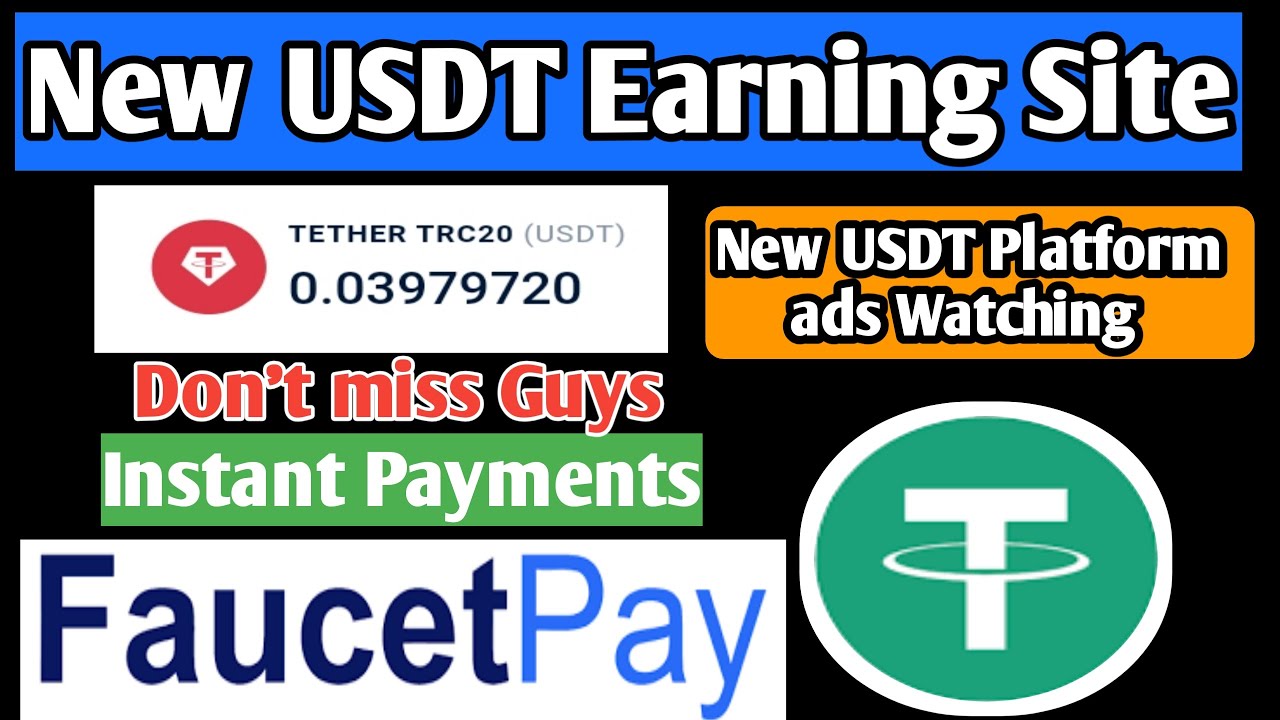 New USDT Earning Site Watching Ads Earn Money Zero Investment