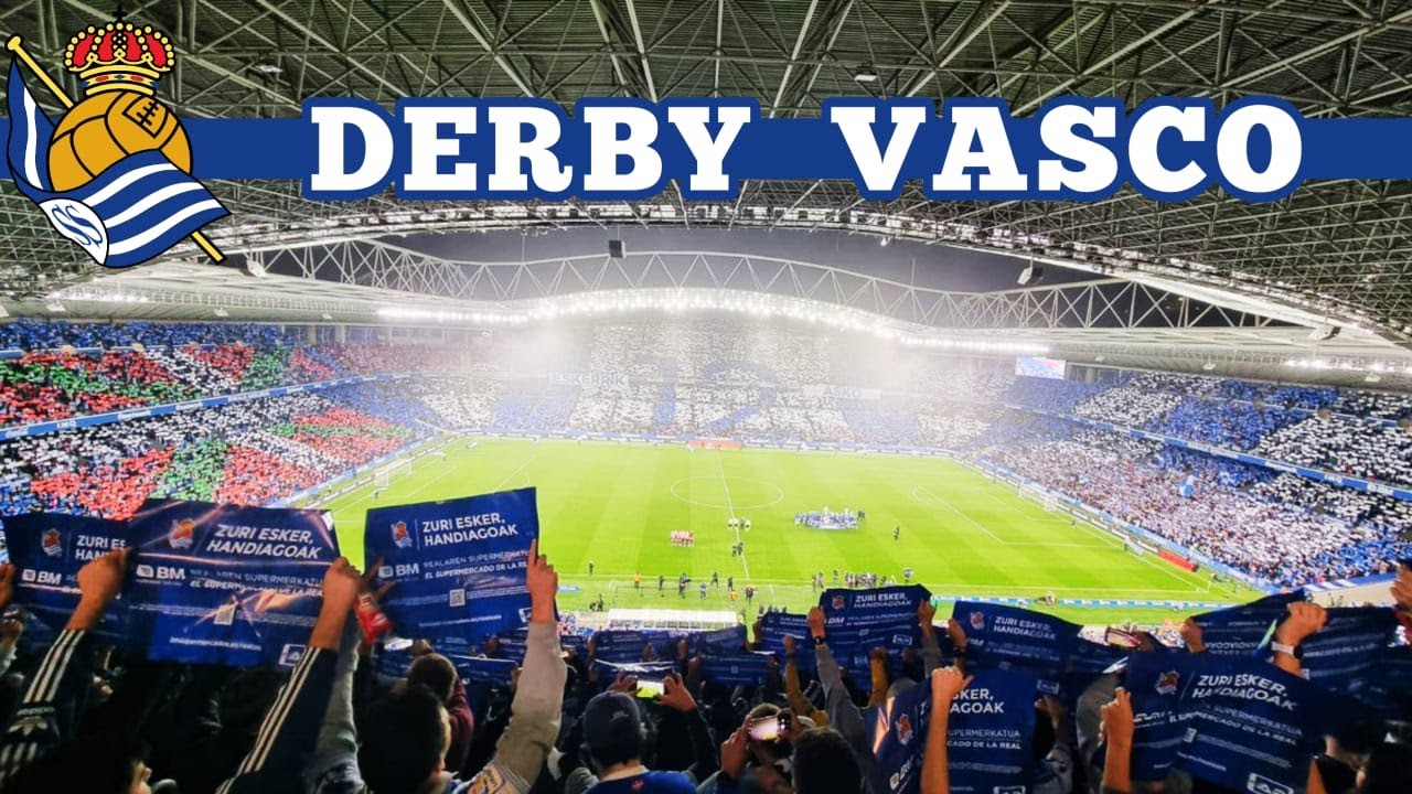 Real Sociedad Fans Choreo on Derby Vasco Real Sociedad vs Athletic