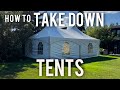How Take Down A Frame Tent [Tent Lift Tool]