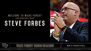 Wake Forest Athletics: Steve Forbes Introductory Press Conference