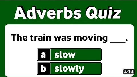 Adverb Quiz / #grammar #quiz / #english #grammar #test / @css-pms
