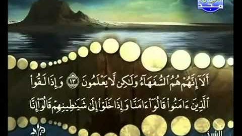 سورة البقرة الايات من 10-15 محمد صديق المنشاوى