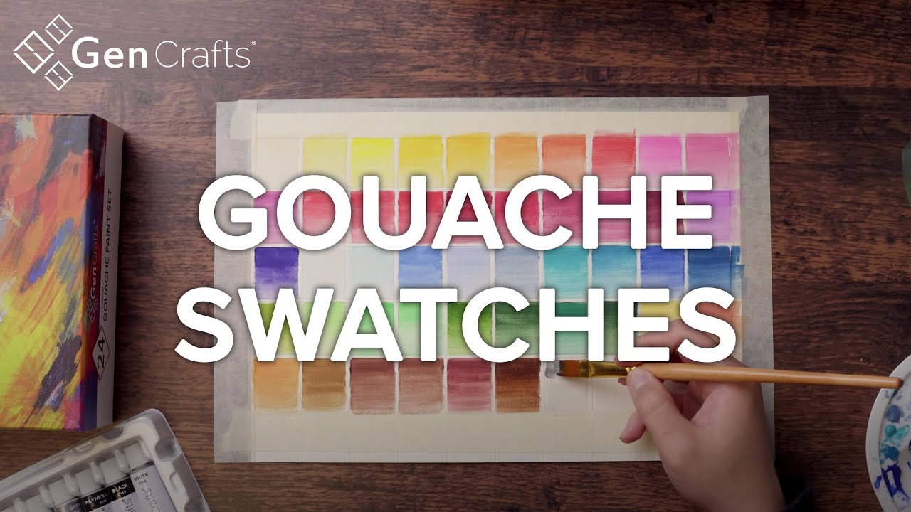 Gouache Paint Tubes - Swatches! 