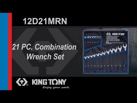 KING TONY-12D21MRN 21 PC Combination Wrench Set