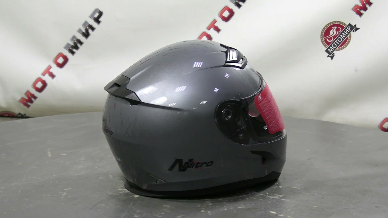 Шлем интеграл NITRO N2400 UNO (Gun Metal)