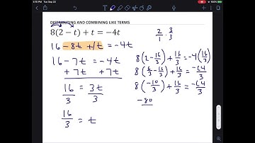 4.5 Solving Linear Equations