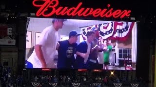 Family on Wrigley Field Scoreboard Opening Day Hype Video 2017