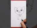 How To Draw Cute Kitten Shorts 