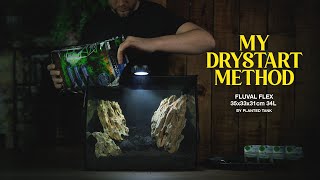 Easiest & BEST DRYSTART Method | FLUVAL FLEX Aquascape Tutorial