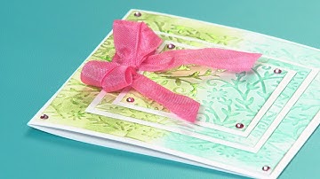 How to Make an Elegant Embossed Vines Card - Sizzix