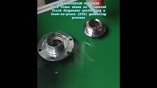 Automated Gasket Dispensing #shorts #Automation #Manufacturing #Engineering #IndustrialDesign #CNC