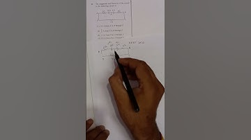 The magnitude and direction of the current in the following circuit is (1) 0.5 A from A to B throug
