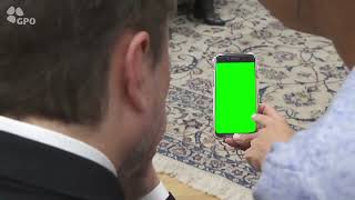 Elon Musk Watching Video On A Phone Green Phone