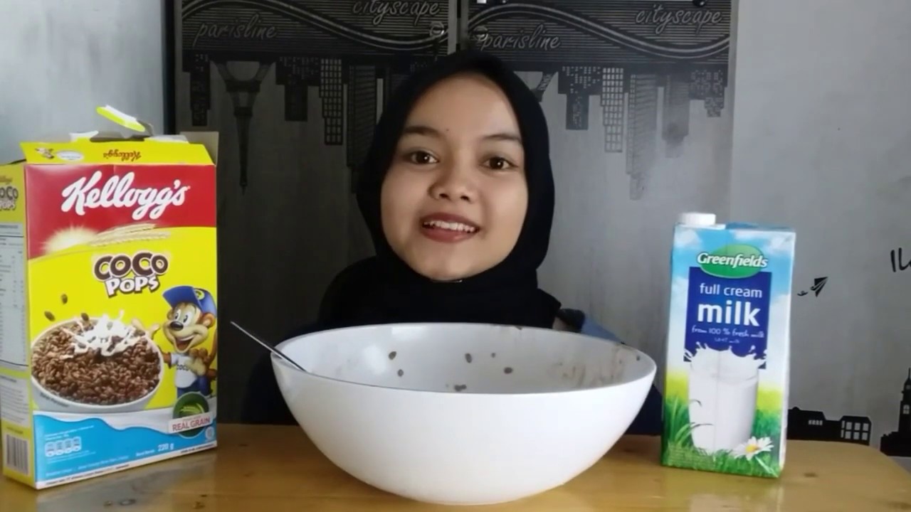 MUKBANG SEREAL 2 BOX DAN SUSU 2000 ML - YouTube