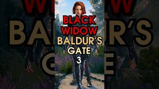 how to build BLACK WIDOW in Baldurs Gate 3 in 1min - Rogue/Fighter build marvel baldursgate3