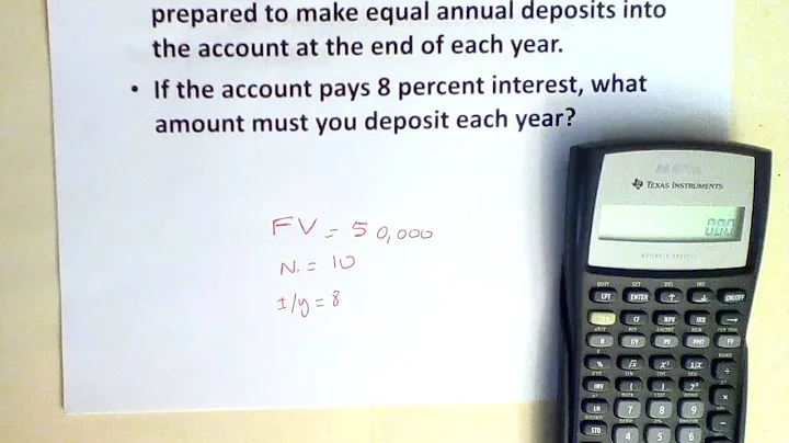 The Future Value (FV) of an ordinary annuity using TI BAII Plus