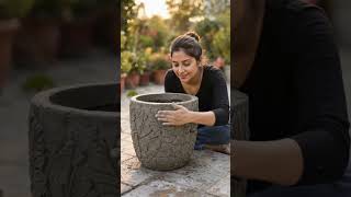 Turning a Plastic Basket into a Stunning Concrete Planter | Amazing DIY Garden Transformation #DIY