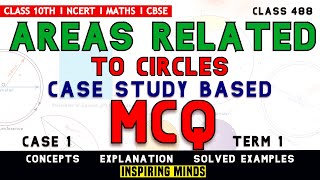 Class 10 Maths Case Study Based MCQ । Areas Related to circles Case Study Based Questions। CBSE