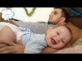 Funny babys  funniest baby playing with dad moments