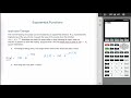 Application of an Exponential Function