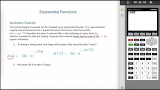 Application of an Exponential Function