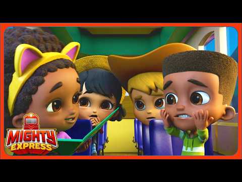 Is Super Train Going to Save Them? (Save the Day, Super Train!) | Mighty Express | Train Cartoons
