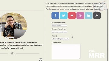 #19 Portafolio web con jQuery - CSS formulario contacto