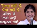 No Time or Money - Shift from Lack to Abundance: Part 2: Subtitles English: BK Shivani