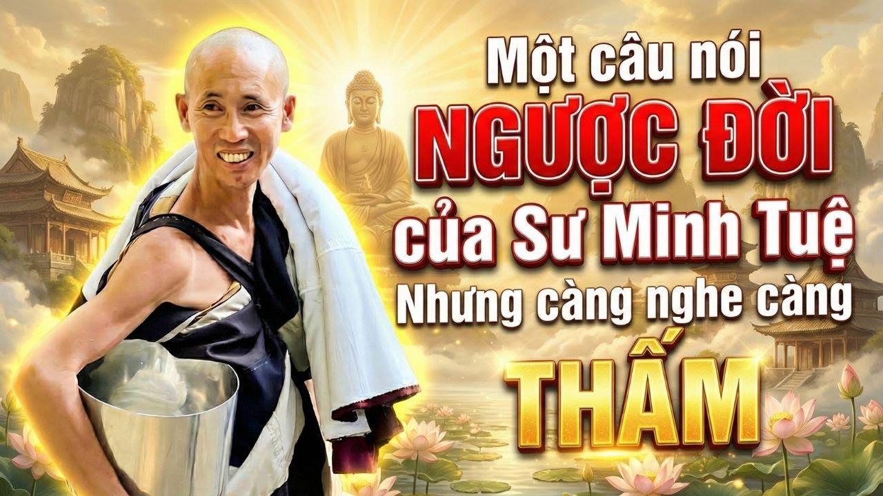 Một câu nói NGƯỢC ĐỜI của Sư Minh Tuệ – Nhưng càng nghe càng THẤM