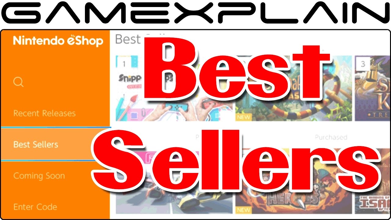 switch eshop best sellers