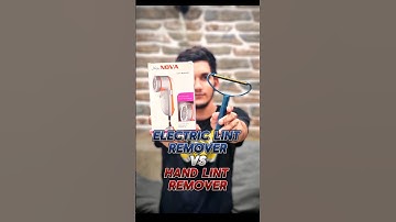 Electric⚡️ Vs. Portable Hand✋ Lint Remover #gadgets #shorts