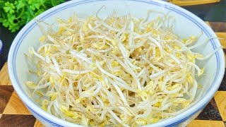 難怪綠豆芽不好吃，教你炒綠豆芽的正確方法，不要直接下鍋，清脆爽口不出水