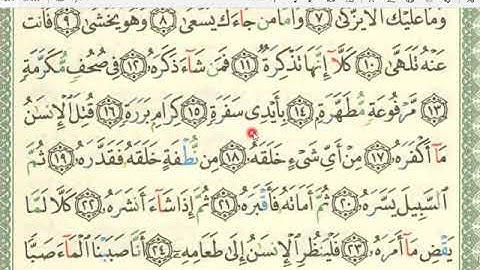 سورة عبس / الشيخ أحمد جمال