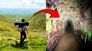 I hiked to a strange structure I found on Google Earth and found a secret tunnel!