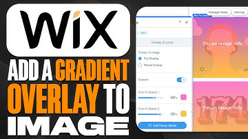 How To Add a Gradient Overlay To Image in WIX (2025)