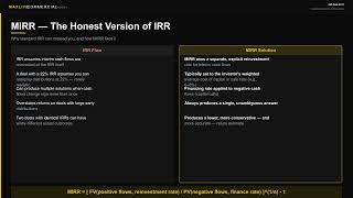 Financial Analysis for CRE: DCF, IRR, NPV & MIRR Explained (Full Course)