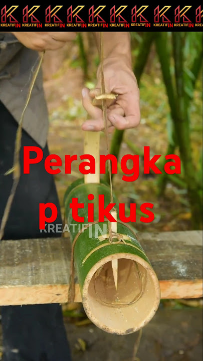 Membuat perangkap tikus dari bambu #kerajinan_tangan #kereatif #wood #diy  #perangkaptradisional