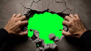 Information Breaking Wall Transition Green Screen Effect | Free Download No Copyright News