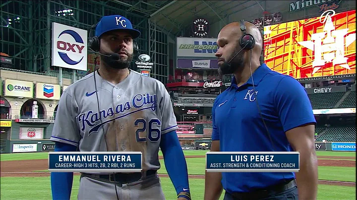 Emmanuel Rivera on his first three-hit game in the...