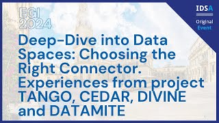 IDSA Workshop at EGI2024 | Deep-dive into data spaces: choosing the right connector Net Worth