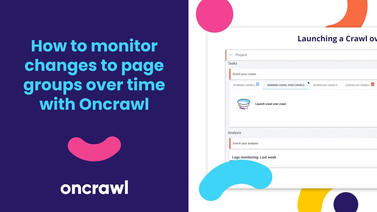 How to monitor page groups over time with Oncrawl - YouTube