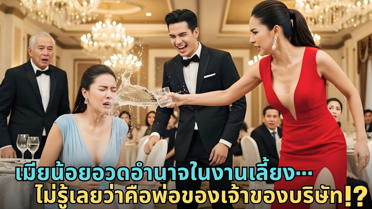 เมียน้อยเยาะเย้ยเมียหลวงกลางงานหรู — แต่ต้องช็อกเมื่อคุณพ่อมหาเศรษฐีก้าวขึ้นเวที! |เมียน้อย