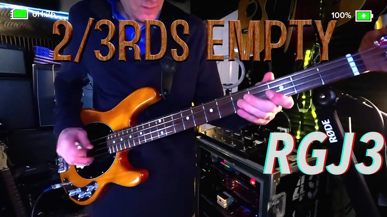 2/3rds Empty D minor blues  Bass Jam