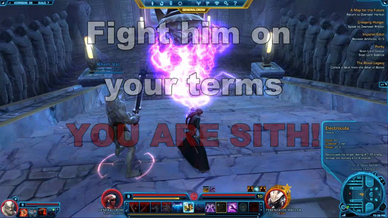 TheGeneralCrow Sith Inquisitor final trial the easy way!