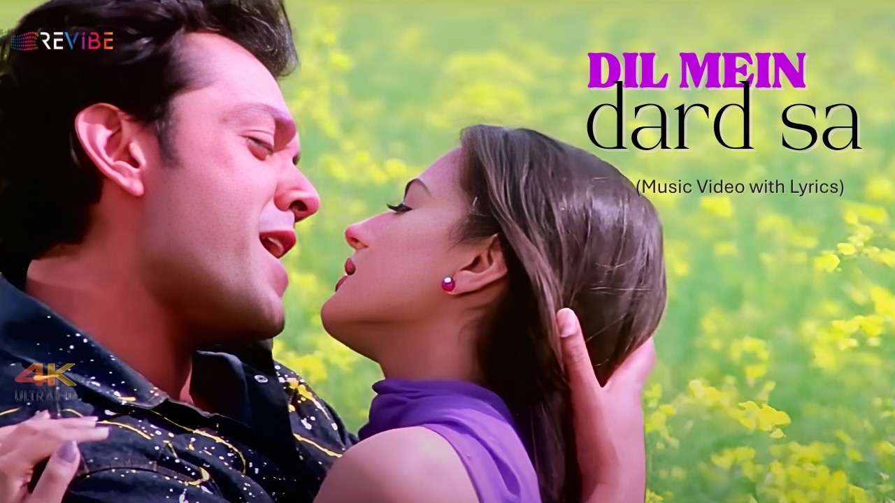 Dil Mein Dard Sa (Lyrical Video) | Udit Narayan, Alka Yagnik | Bobby Deol, Ameesha Patel | Kranti