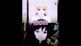 Giyu VS Saber || Fate/Stay Night || Demon Slayer || #ermepic #fatestaynight #demonslayer #wisedit