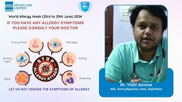 Dr. Vidit Saxena is talking about Common causes of Allergies.