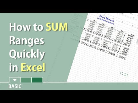 Excel: Sum ranges quickly using Ctrl and AutoSum by Chris Menard