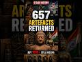 USA returns artefacts to India #usa #artefacts  #india #clat2027 #legaledge